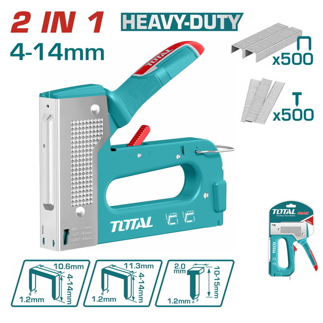 TOTAL Heavy duty 2 In 1 staple gun THT31148